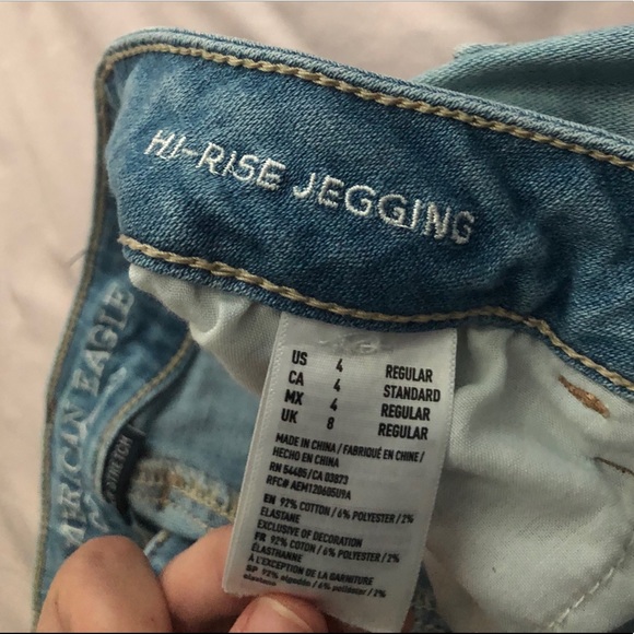 American Eagle High Rise Ripped Jeans - Picture 3 of 7